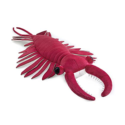 DANAIM Realistisches Seltsames Garnelen-Plüschtier, 53,3 cm, Lebensechte Kambrische Antike Organismen, Meeresbewohner, Anomalocaris-Garnelen, Kuscheltiere, Geschenk for Kinder, Heimdekoration