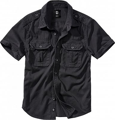 Brandit Vintage Shirt Shortsleeve Schwarz 5XL-