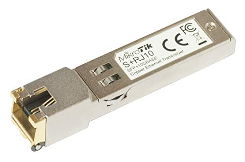 Mikrotik S+RJ10 Netzwerk-Transceiver-Modul 10000 Mbit/s SFP+ – Netzwerk-Transmittermodule (10000 Mbit/s, SFP+, SFP+, Metall, 1 Stück)