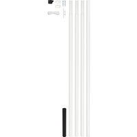 Fahnenmast Zylindrische Form Weiß zum Einbetonieren Ø 4,2 cm x 615 cm