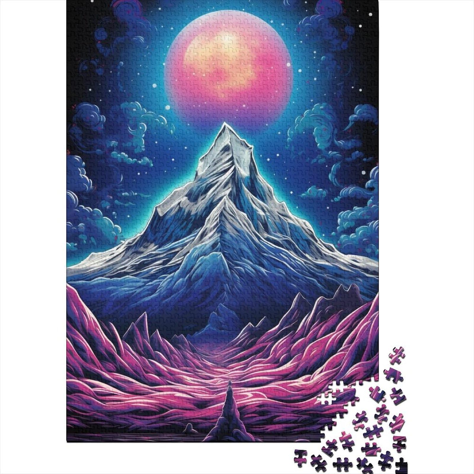 Luminous Peaks Puzzles für Erwachsene und Teenager, 1000 Teile Puzzles für Erwachsene, Puzzles für die ganze Familie (75x50cm)