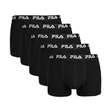 Fila FU5004/5 Herren Boxershorts, M, Schwarz, 5 Stück