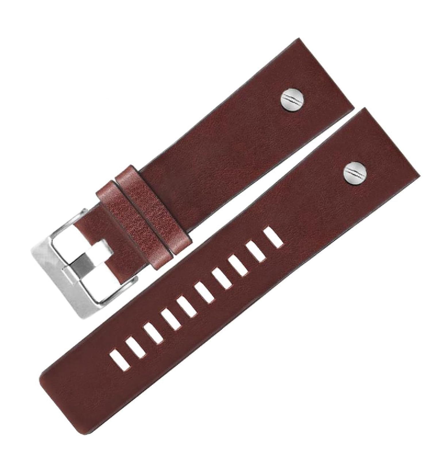 SpaRcz Echtes Leder-Uhrenarmband mit Dornschließe, Herrenuhr-Zubehör, 22-34mm, Farbe 9, 32mm