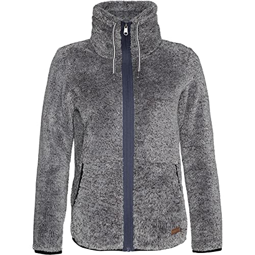 Protest Damen Hoodie Mit Reißverschluss RiRi Dark Grey Melee S/36