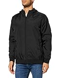 Urban Classics Herren Windbreaker Jacke, Schwarz, XXX-Large