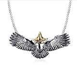 GZHENGZG Halsketten für Herren und Schmuck für Damen, Retro-Halskette mit Adler-Anhänger für Herren, Schmuck, schlichtes Gothic-Modetrend-Geschenk