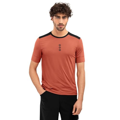 SIROKO - Gravel Technisches T-Shirt Tushar - XL - Lehm/Schwarz