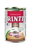 Rinti Pur Kennerfleisch Lamm für Hunde, 24er Pack (24 x 400 g)