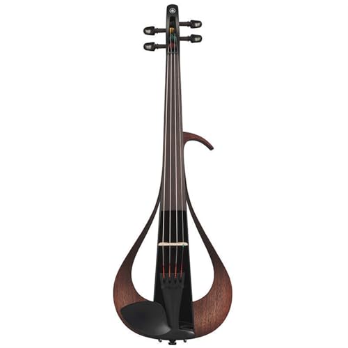 Standard Violine Leise Elektronische Violine Elektrische Viersaitige Fünfsaitige Violine 4/4(4-B (black))