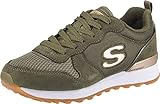 Skechers Damen Retros-og 85-goldn Gurl Sneaker, Olive Suede Nylon Mesh Rose Gold Trim Old, 36 EU