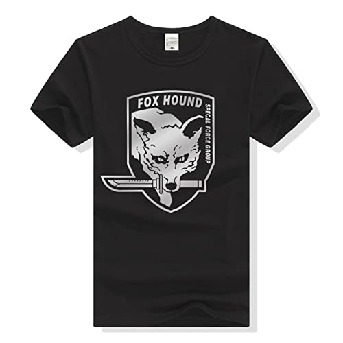 JANJARO Männer T Shirt New Metal Gear Solid MGS Fox Hound T Shirt Männer Tops Mode Kurzarm Baumwolle T-Shirt T Camisetas Hombre Streetstyle-Trend-Logo