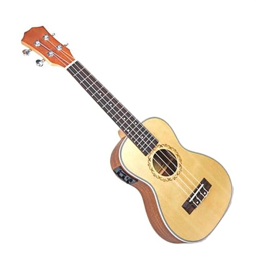 26-Zoll-Tenor-E-Ukulele-Gitarre, Fichtendecke, Mahagoni-Korpus, 4 Saiten, Mini-Gitarre Mit Tonabnehmer-EQ Ukulele Einsteiger Kit