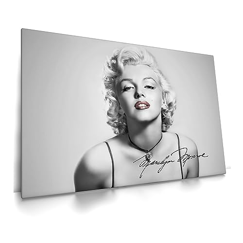 Marilyn Monroe - Leinwand Bild - Wandbild Film aufhängefertig Kunst Druck Bilder Wand Deko Modern Art XXL Wohnzimmer (140 x 90 cm, Leinwand auf Keilrahmen)