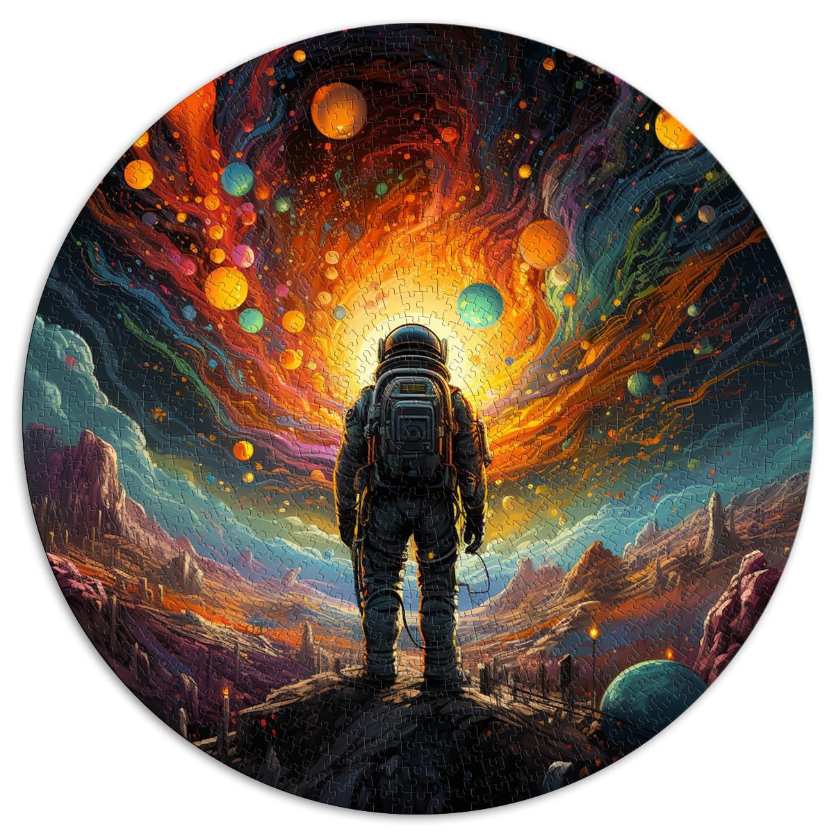 Puzzle zum Verschenken „Universe Space Explorer“ 1000 Teile Puzzle 67,5x67,5cm Puzzle Wanddekoration ganze Familie