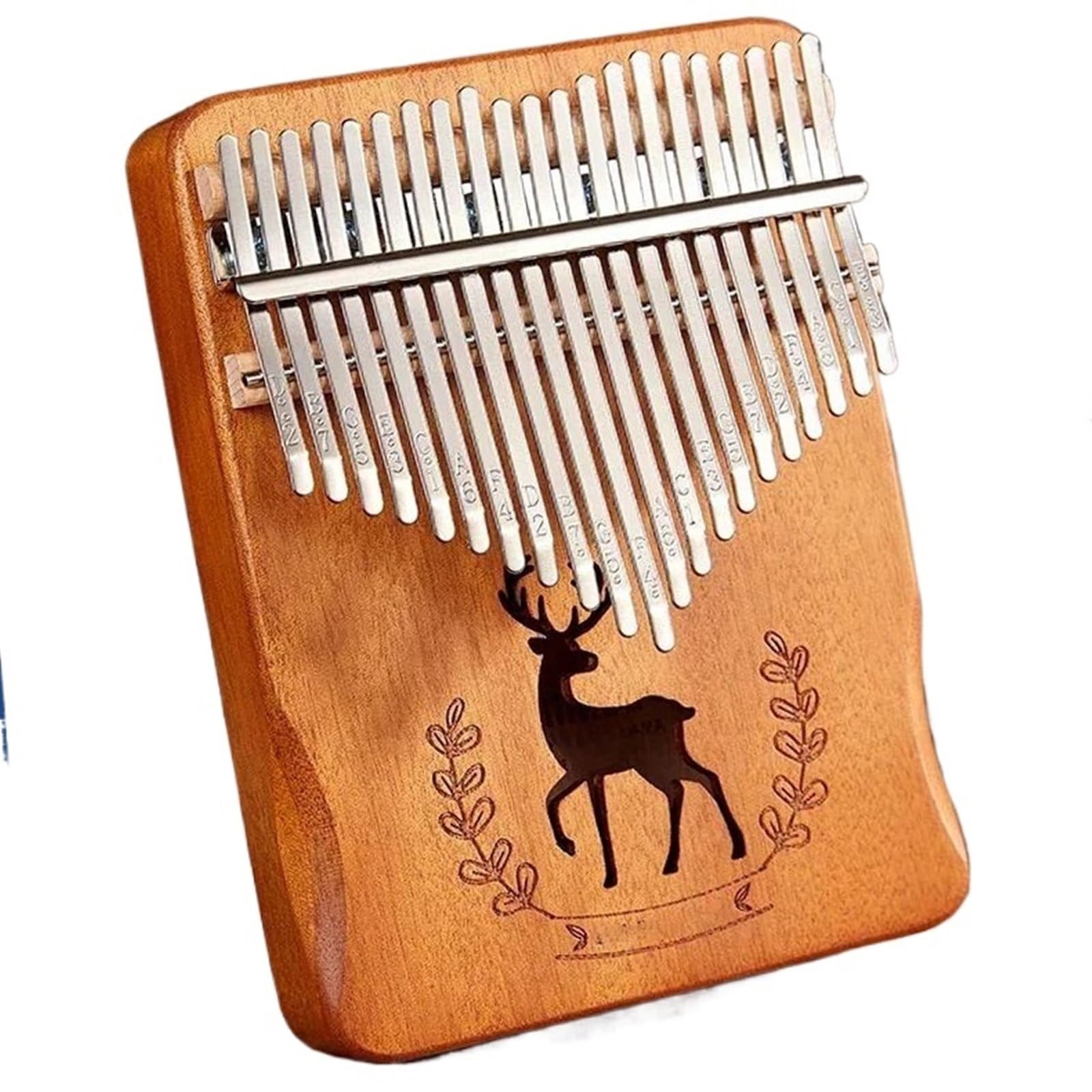 Kalimba Kalimba Shrapnel Musik Zubehör Kit 17 21 Tasten Mahagoni Maserung Box Daumen Klavier(B21)