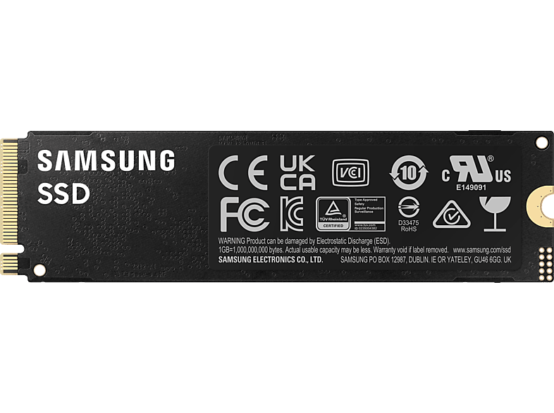 SAMSUNG 990 PRO Gaming Festplatte, 2 TB SSD M.2 via NVMe, intern