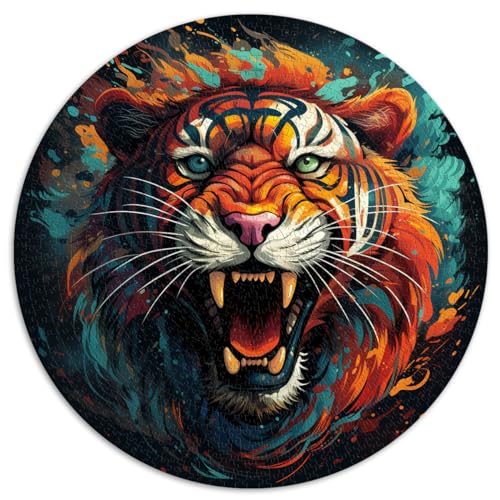 Puzzle Tiger 1000 Teile Puzzle für Erwachsene 26,5x26,5 Zoll Präzisionsschnitt-Puzzle ganze Familie