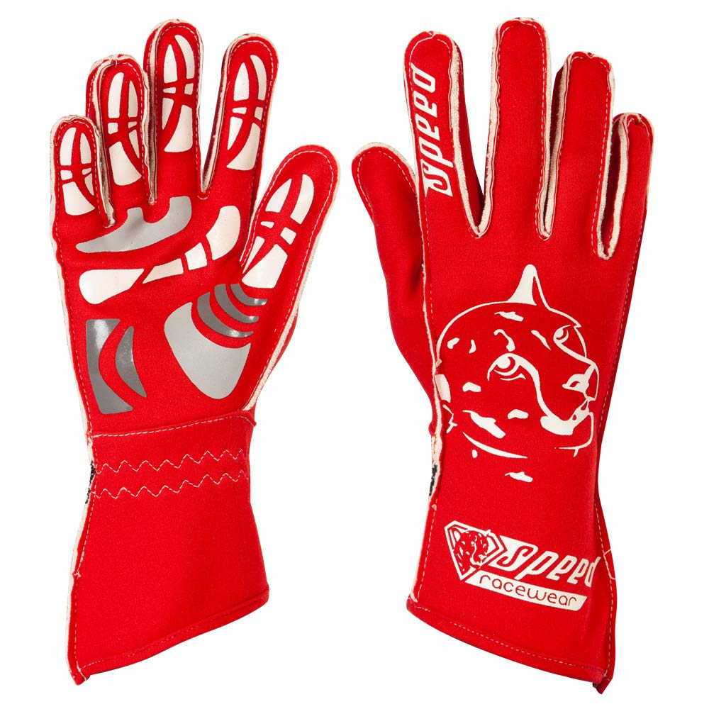 Speed Racewear - Motorsport Handschuhe - Karthandschuhe Melbourne - Rot/weiß (9)