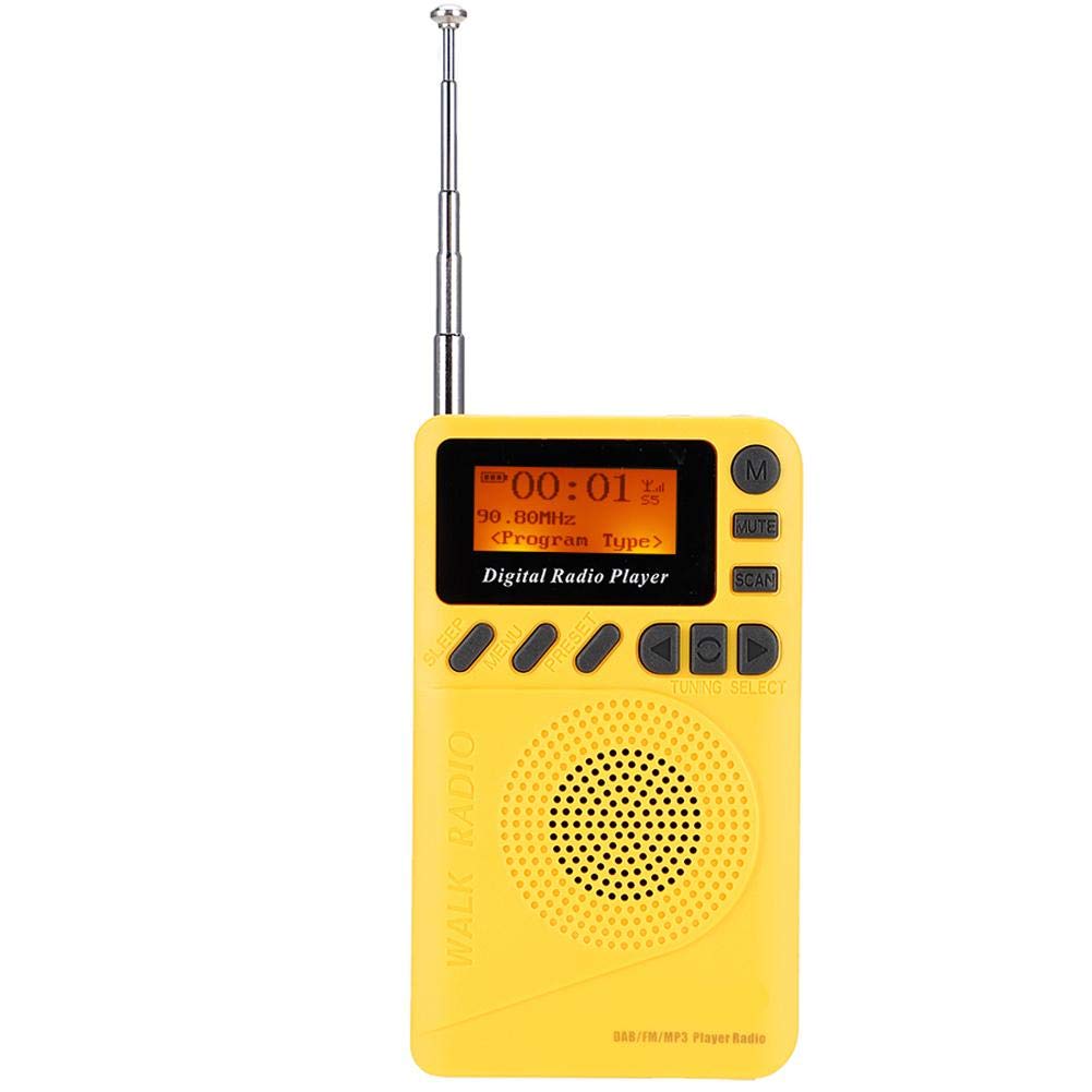 Digitales DAB-Radio, tragbares -Digital-DAB/DAB + -Radio mit MP3-Player-Unterstützung 32G TF-Karte Stereo-FM-Radio Eingebauter Akku zum Wandern, Gehen oder Laufen.