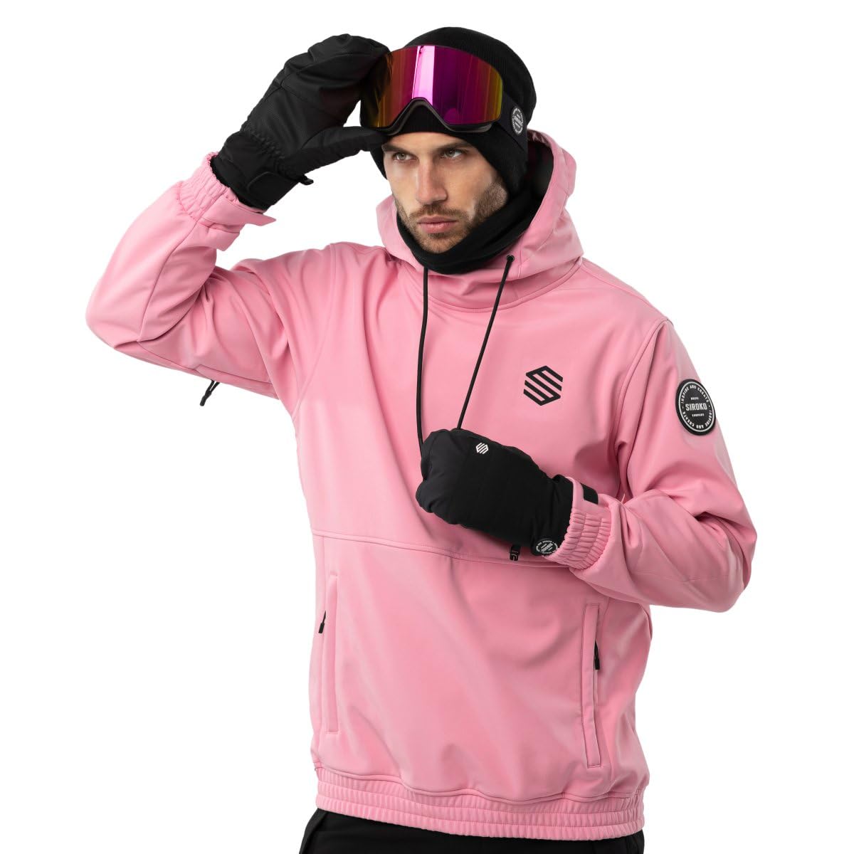 SIROKO - Snowboardjacke W1 Dolomites - XL - Bubblegum Pink