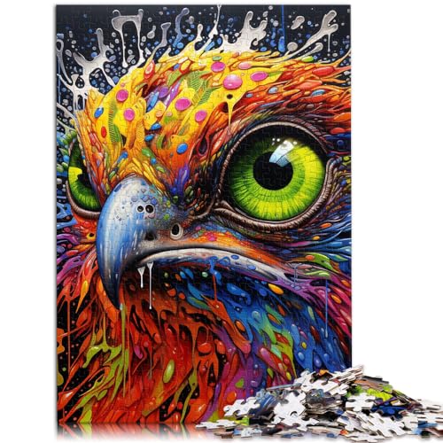 Puzzle | Puzzles Psychedelischer Vogeladler, Puzzle für Erwachsene, 1000 Teile, Holzpuzzle, anspruchsvoll, aber unterhaltsam und humorvoll, 1000 Teile (50 x 75 cm)