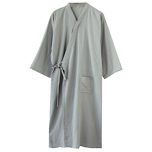 Fancy Pumpkin Japanische Herren Robe Cotton Kimono Pyjama Nachthemd [B4, Gr??e L]