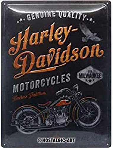 Nostalgic Art Harley-Davidson - Timeless Tradition, Blechschild