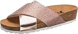 Lico BIOLINE PRIME Damen Pantoletten, Rose/ Glitter, 40 EU