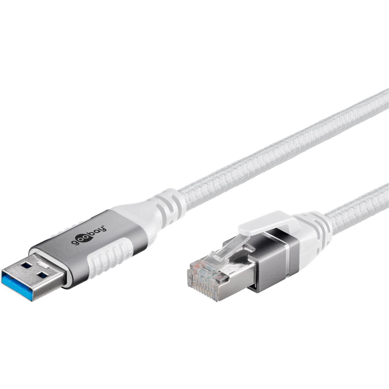 Ethernet-Kabel USB-A 3.2 Gen1 Stecker > RJ-45 Stecker, LAN-Adapter