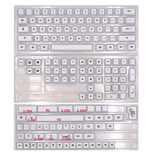 Qsvbeeqj 158 Tasten Tagzeit-Thema-Tastenkappen, PBT-Farbsublimation, personalisierte Tastenkappe für mechanische MX-Tastatur für Key C