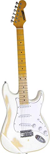 KEYTONE E- GITARRE ST VINTAGE DESIGN WHITE