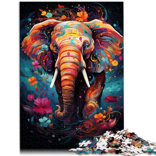 Puzzle für farbenfrohe Psychedelika von Dear Elephant. Puzzle mit 1000 Teilen für Erwachsene. Holzpuzzle. Anspruchsvolles Spiel. 1000 Teile (50 x 75 cm).