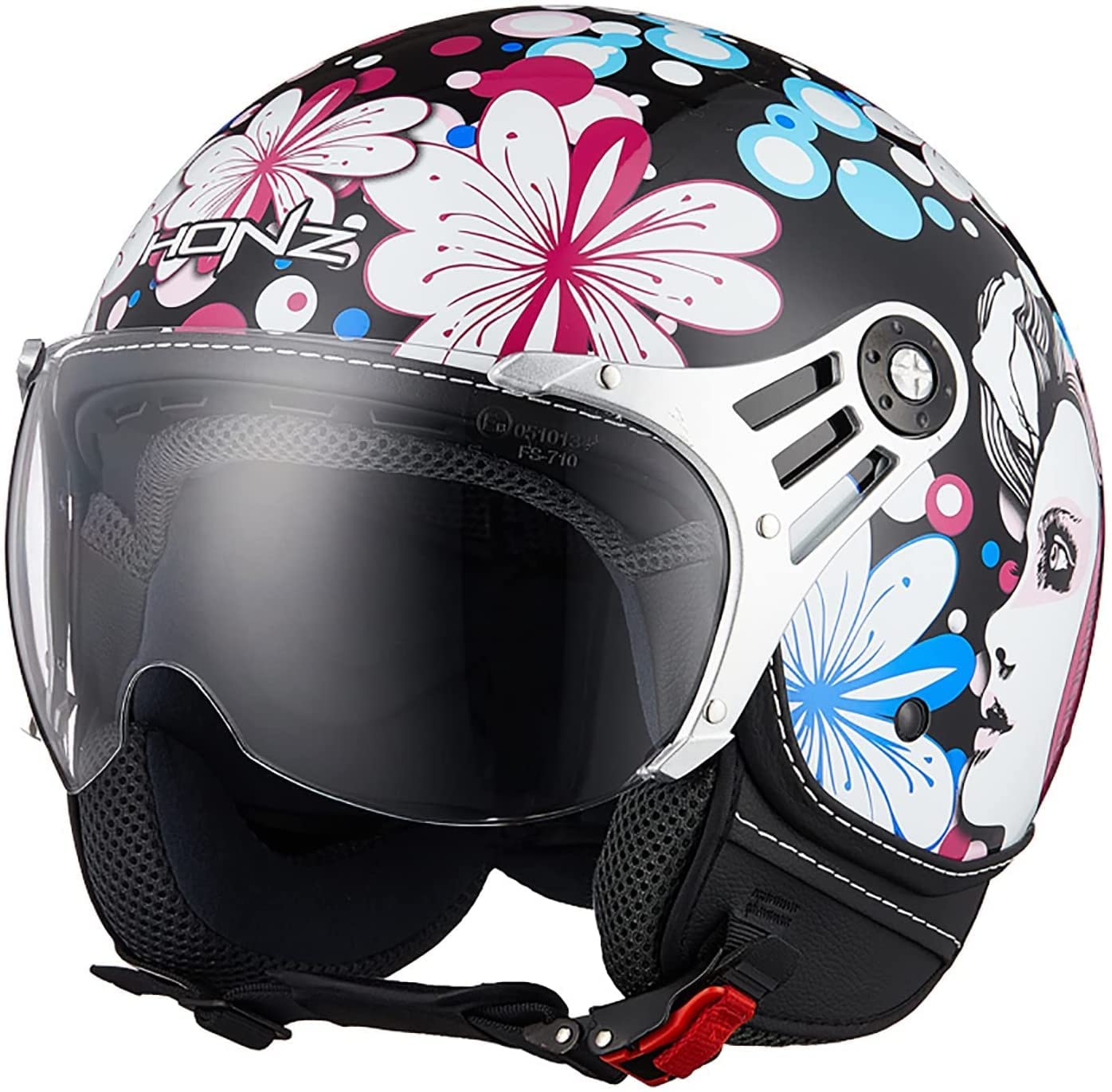 Motorradhelm Jethelm,Retro-Motorradhalbhelm 3/4 Halbhelme,DOT/ECE-Zertifizierter Jet-Helmhalbhelm Mit Sonnenblende Offenem Helm,Herren Damen Antikollisions-Schutzhelm