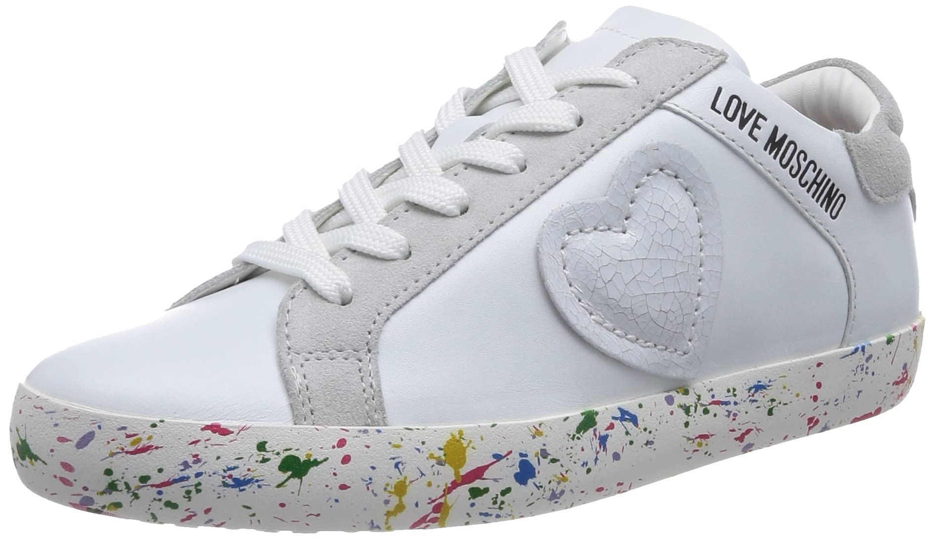 Love Moschino Damen Ja15092g1giaf10a41 W.Sneakers, Weiß, 41 EU