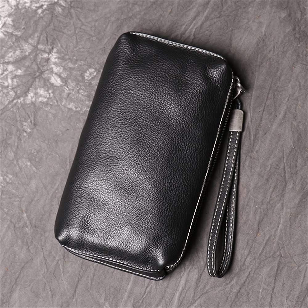 YIHANSS Geldbörsen Portemonnaie Herren Handytasche Weiches Leder Lange Clutch Retro Damen Geldbörse Clutch Bag