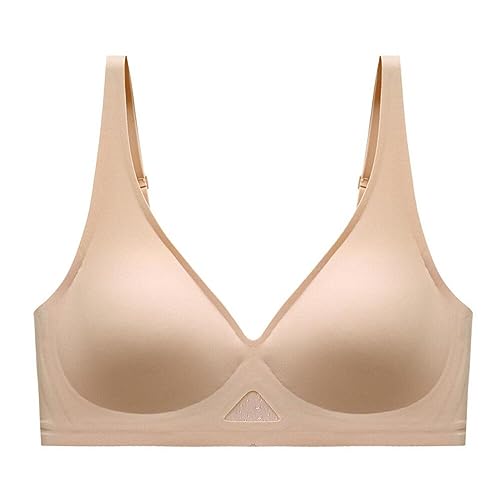 LoriEr Damen BH ohne Bügel mit nahtlosen Cups Bequemer Damen BH Damen leicht gefütterter BH mit voller Abdeckung