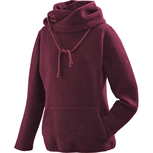 Mufflon Damen Wollpullover Mu- Sina W100 Berry weinrot - M