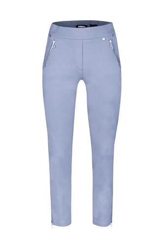 Robell Style NENA09-7/8 Damen Jeans Straight - Jeanshose Damen high Waist - Stretch Jeans Hose mit Gesäßtaschen - Damenhose mit schmalem Bein - Reisverschluss am Beinabschluss