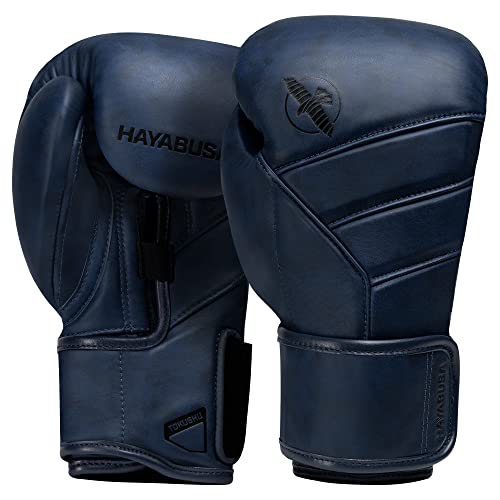 Hayabusa T3 LX Boxhandschuhe aus Leder - Indigo, Größe 14oz