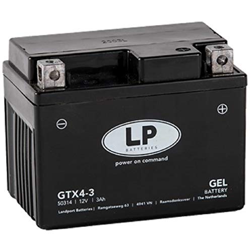 Landport Gel Roller- u. Motorradbatterie GTX4-3, MG G12-4 DIN 50314 (YTX4L-BS Gel)