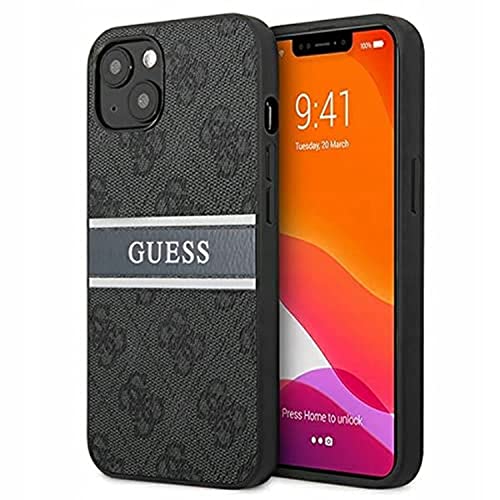 Guess Schutzhülle für iPhone 13, Leder, Grau