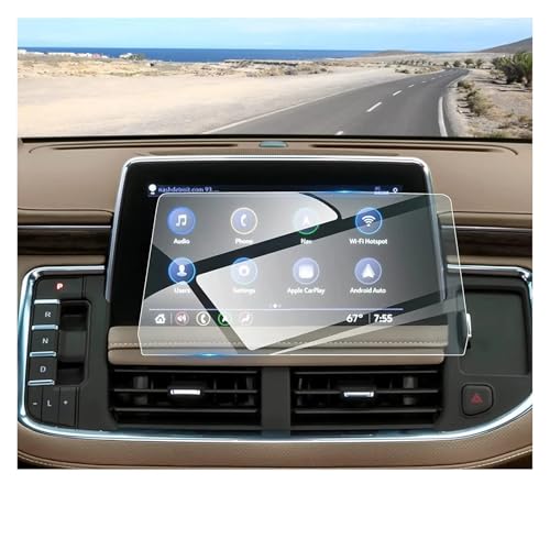 IMMLSX Für Chevrolet Für Tahoe Für Suburban 2021-2023 LCD Bildschirm Gehärtetem Glas Schutz Film Auto GPS Navigation Schutz Film Navigation Schutzfolie Navigations-Displayschutz