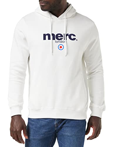 Merc of London Herren Pill, Hooded Sweatshirt Kapuzenpullover, Weiß (White), XX-Large