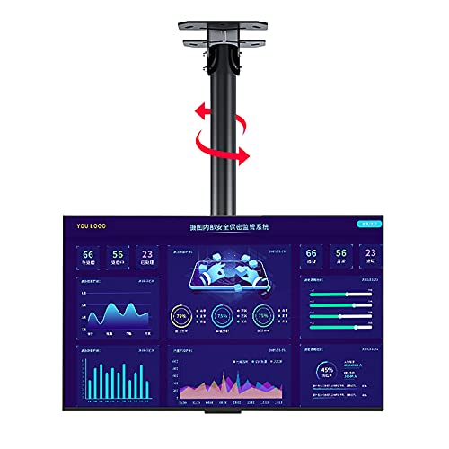 VSULZVNU Universal-TV-Ständer, TV-Wandhalterung, verstellbar, neigbar, schwenkbar, TV-Halterung, voll beweglich, 360° drehbar, Decken-TV-Halterung, passend für 66-139 cm (26-55 Zoll) Fernseher, max.