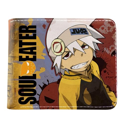 RYNDEX So-ul Eat-er Anime Geldtasche, Cartoon-Druck Kleiner Geldbeutel, PU Leder Geldbörse Kreditkartenhalter(Color:Multicolor 4)