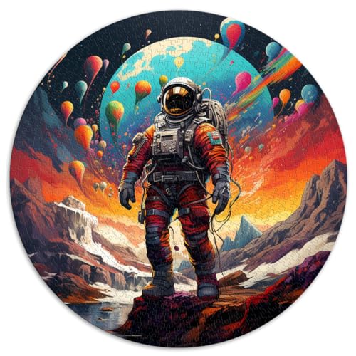 Puzzle für Puzzle „Der Ballon-Astronaut“ 1000 Teile Puzzle für Erwachsene, 26,5 x 26,5 Zoll, Lernspielzeug für Frauen und Männer