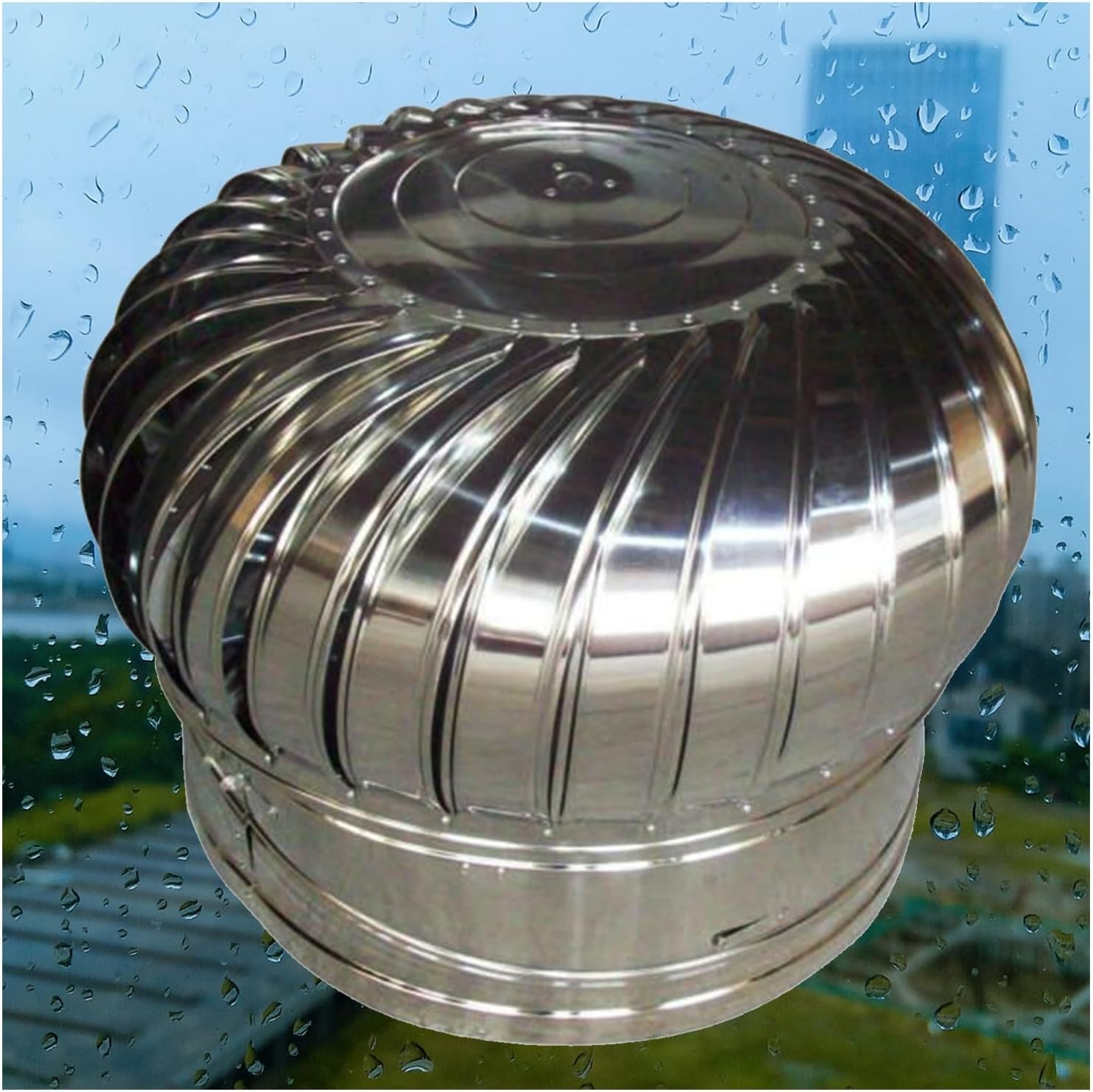 Dachentlüftungskappe, Anti-Downdraft-Schornsteinhaube mit drehbarer Kappenbelüftung, Energieeinsparung für Häuser, Fabrik, Dachboden, Bauernhof, drehbare Schornsteinhaubenkappe mit Krallenba