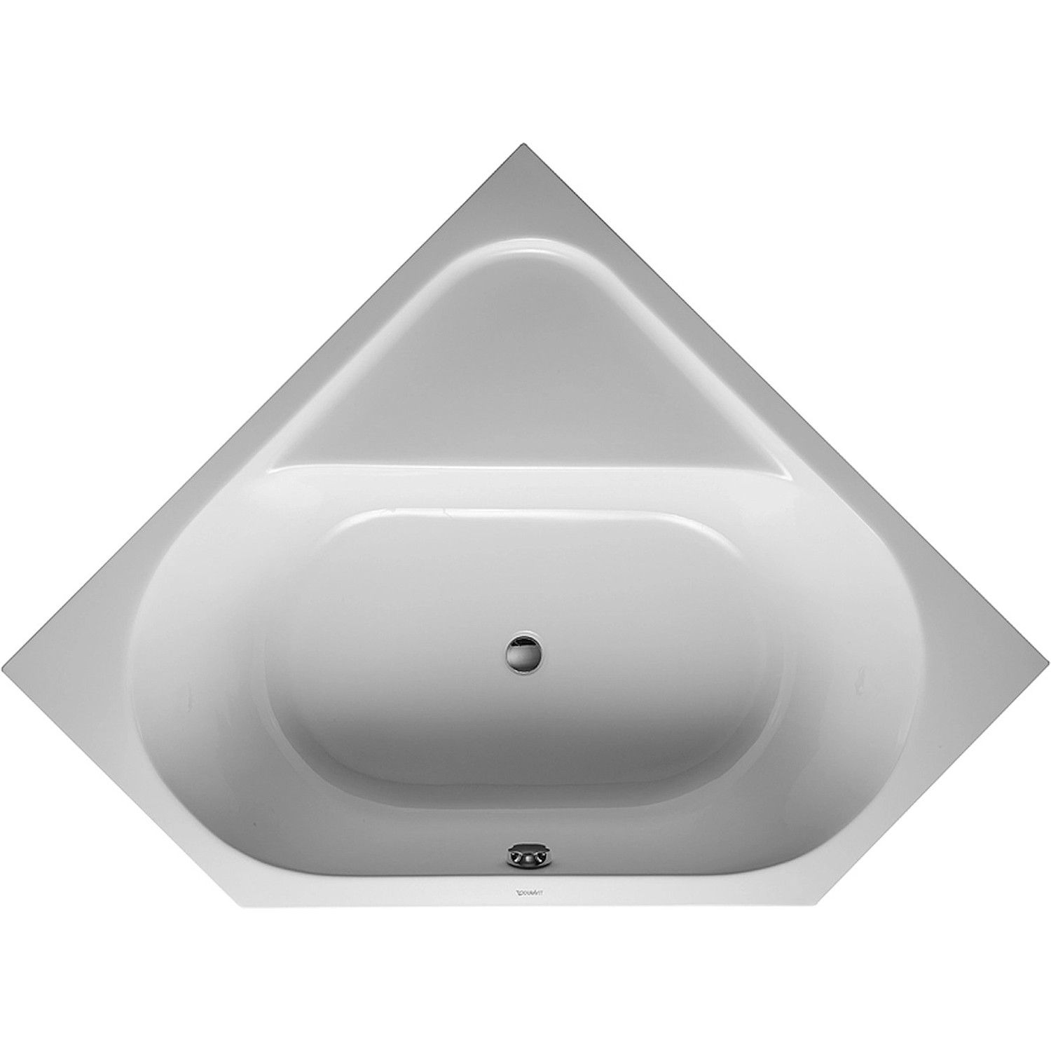 Duravit Badewanne D-Code 140 cm x 140 cm Eckversion Einbauversion Weiß