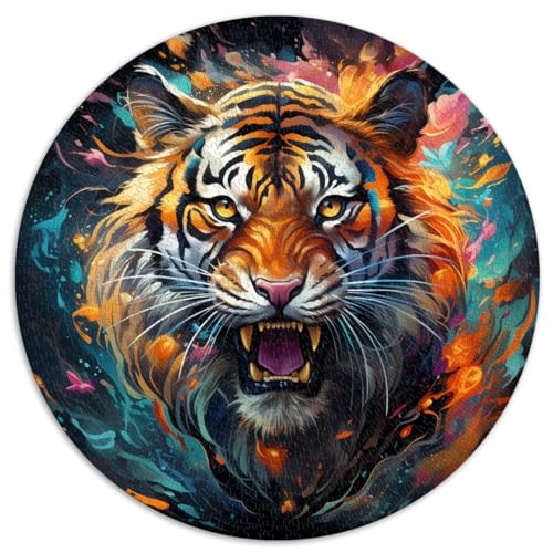 Puzzle für Tiger und das Puzzle 1000 Teile für Erwachsene 26,5x26,5 Zoll Puzzlespiel Spielzeug Puzzles Lernspiele Stressabbauende Puzzles