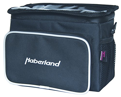 Haberland Classic Lenkertasche, schwarz, 25 x 19 x 13 cm